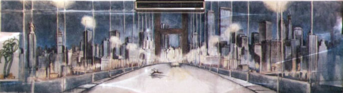 1994, peinture murale intérieure