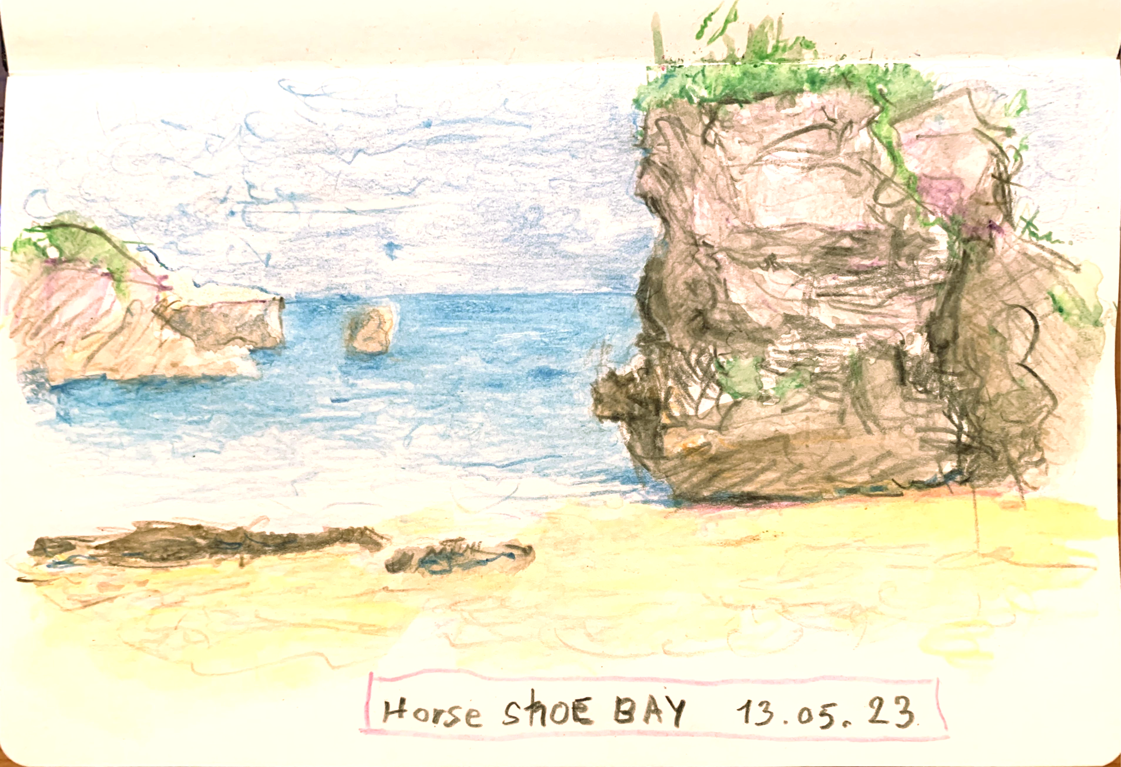 Illustration, Horse shoe bay, Bermudes, 13 mai 2023.
